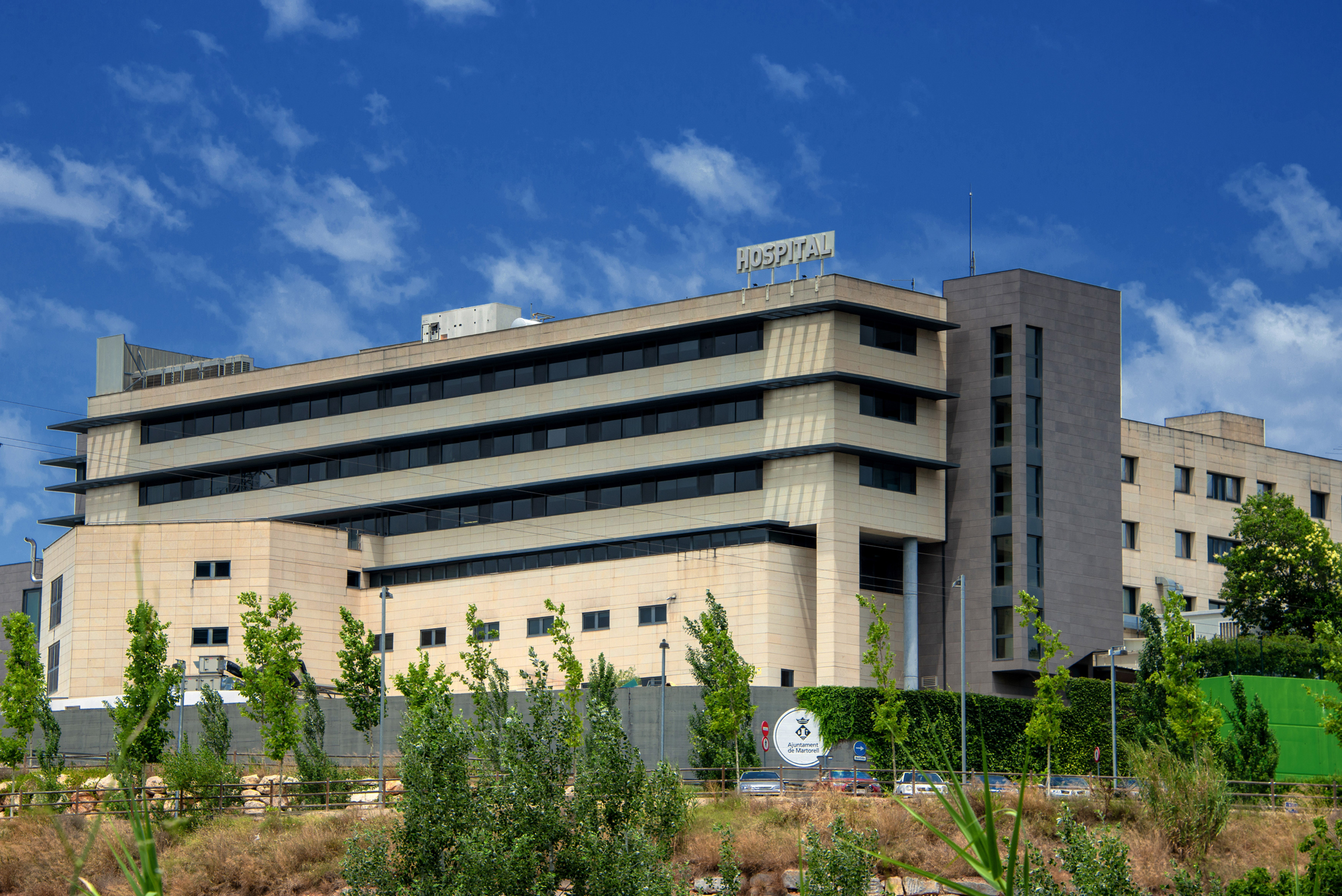 Façana posterior de l'Hospital Sant Joan de Déu de Martorell