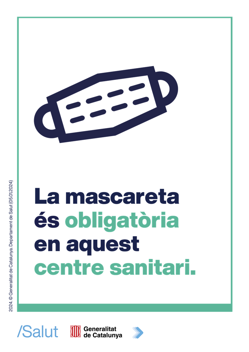 Obligatorietat mascareta FHSJDM Gener 2024