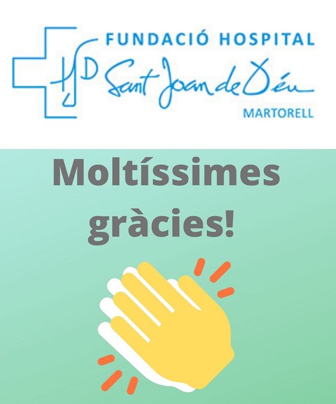 Moltíssimes gràcies! FHSJDM