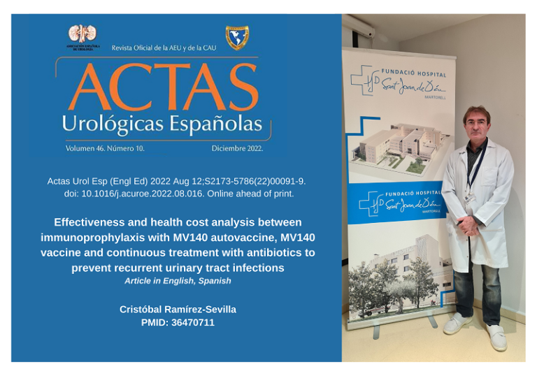 Dr. Cristobal Ramírez Actas Urológicas Españolas FHSJDM