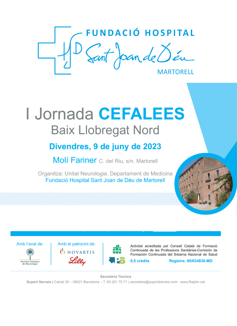 Jornada Cefalees Baix Llobregat FHSJDM Juny 2023
